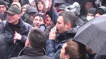 Słynny bokser wśród protestujących na Ukrainie