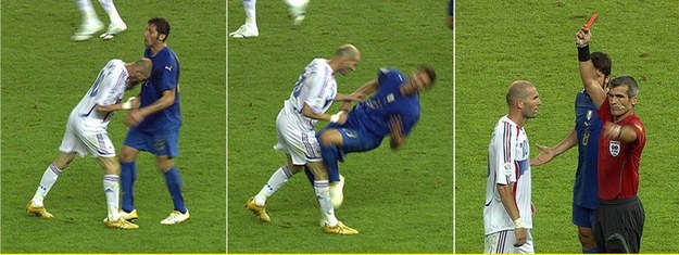 Słynny incydent z udziałem Zidane'a i Materazziego /A9999 DB WDR/WDR /PAP/EPA