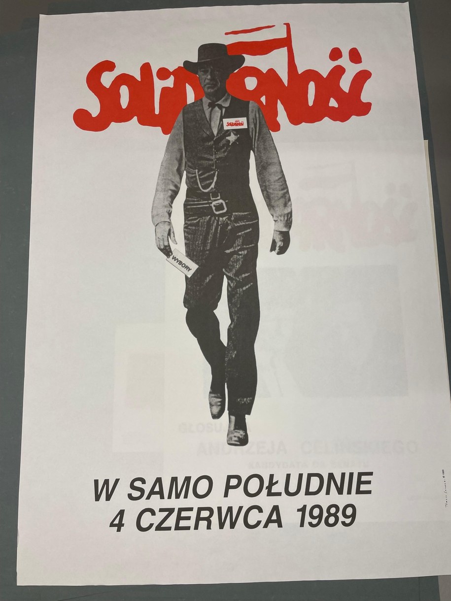 Słynny plakat z Garym Cooperem /Kuba Kaługa /RMF FM