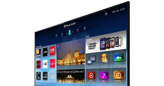 Smart TV Cloud - platforma Smart TV Toshiby. Nie dostarcza tak wielu opcji, co konkurencja /materiały prasowe