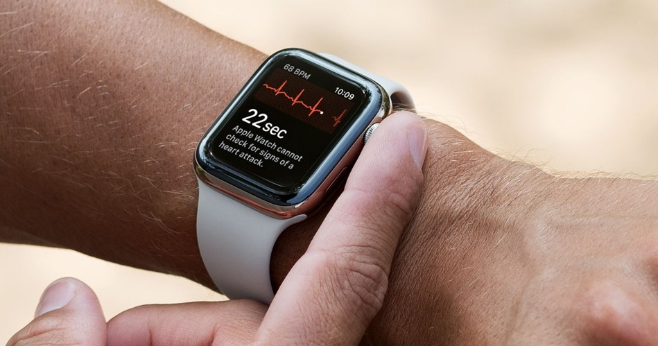 Smartwatch Apple Watch pozwala wykonać prosty pomiar EKG /Apple /materiały prasowe