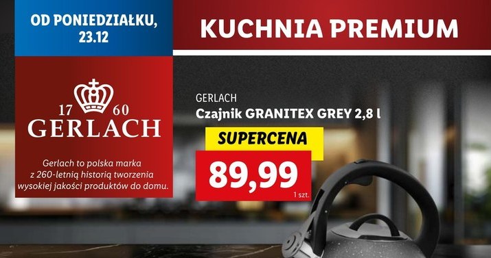 Smażenie na najwyższym poziomie! Lidl przecenia patelnie Gerlach na Święta! /Lidl /INTERIA.PL