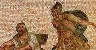 Śmierć Archimedesa, mozaika z Herculanum /Encyklopedia Internautica