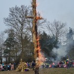 Śmiercicha spalona w Dziekanowicach. Tak pożegnali zimę [FILM]