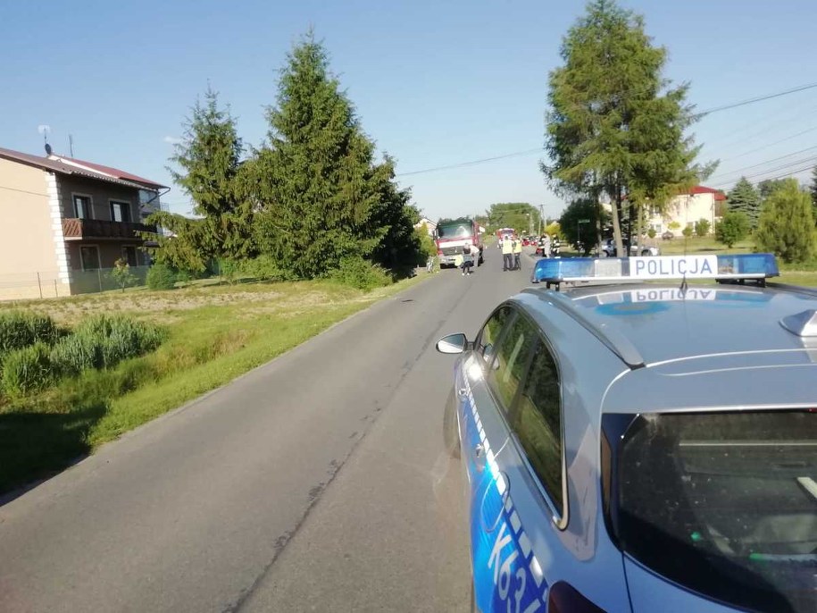Śmiertelne potrącenie 10-latka w Kozodrzy /Podkarpacka Policja /Materiały prasowe