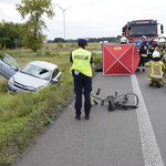 Śmiertelne potrącenie rowerzystki w Dębach Wolskich