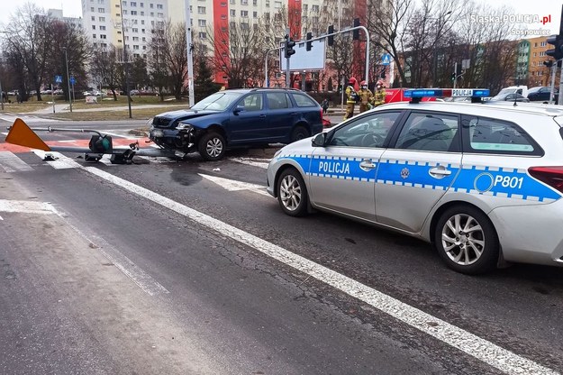 Śmiertelne potrącenie w Sosnowcu /Śląska policja /Materiały prasowe