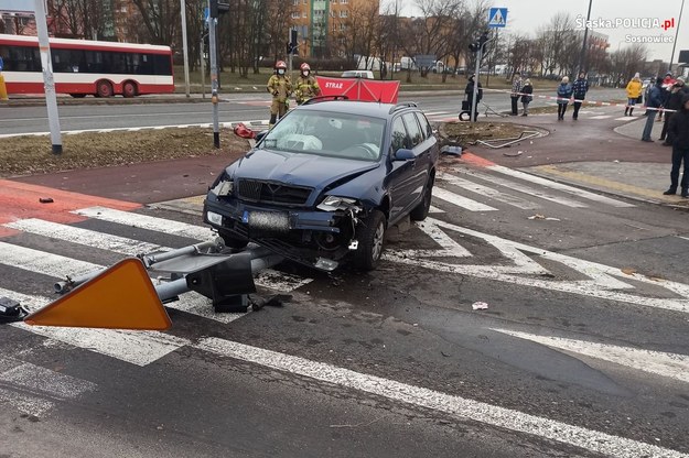 Śmiertelne potrącenie /Śląska policja /Materiały prasowe