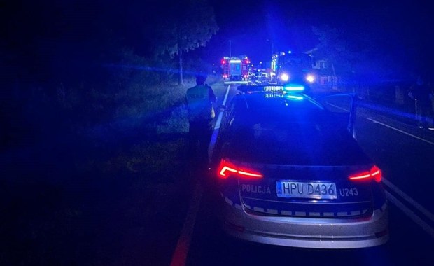 Śmiertelny wypadek koło Sompolna. Samochód wjechał w dom