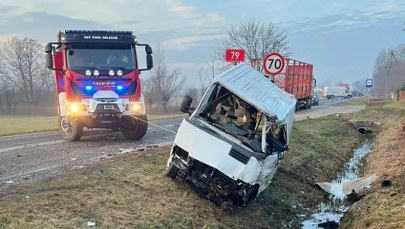 Śmiertelny wypadek na drodze. Nie żyje kierowca busa