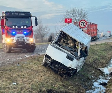 Śmiertelny wypadek na drodze. Nie żyje kierowca busa