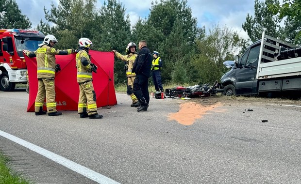 Śmiertelny wypadek na Kaszubach. Nie żyje 58-letni motocyklista 