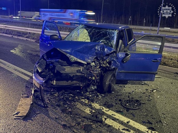 Śmiertelny wypadek na ul. Oświęcimskiej w Chorzowie. /Policja Śląska /