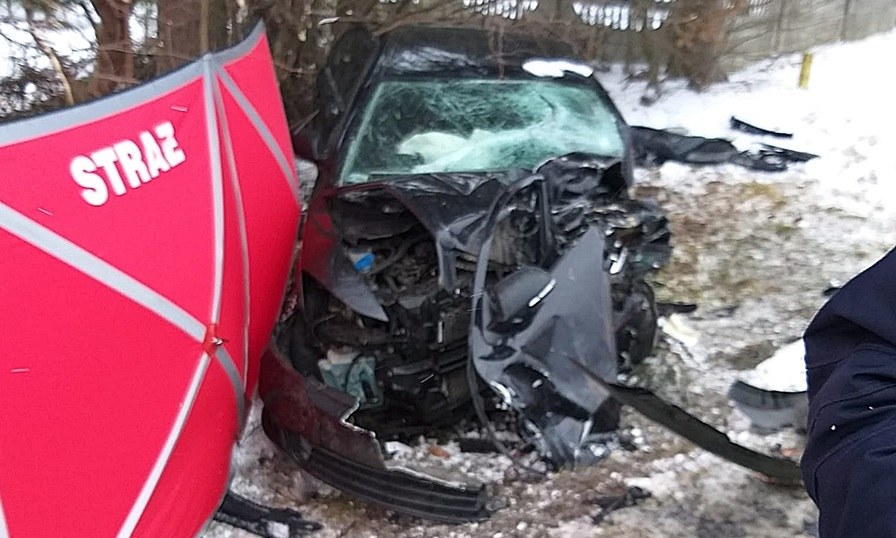 Śmiertelny wypadek w Kupinie / fot. KMP w Elblągu /Policja