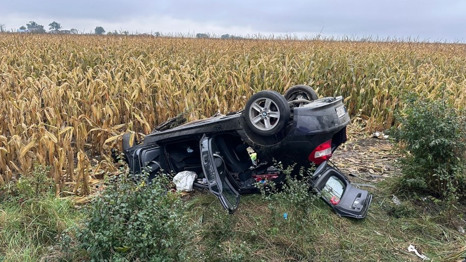 Śmiertelny wypadek w Łaniętach /KP PSP Kutno /