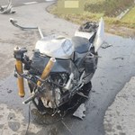 Śmiertelny wypadek w Płusach. Motocyklista zginął na miejscu