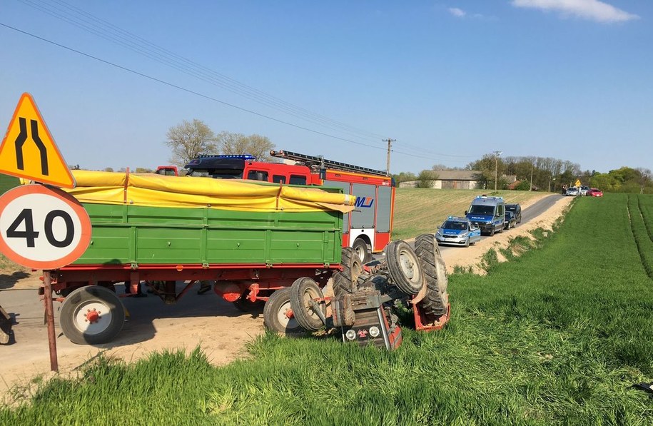 Śmiertelny wypadek w powiecie lubelskim /Lubelska Policja /Materiały prasowe