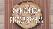 Śmietanowa pizza z szynką