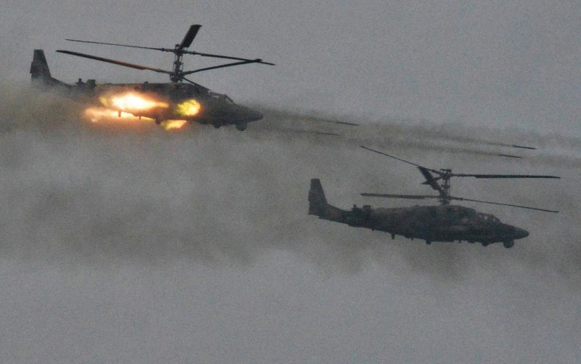 Śmigłowce Ka-52 podczas manewrów "Zapad-17" /East News
