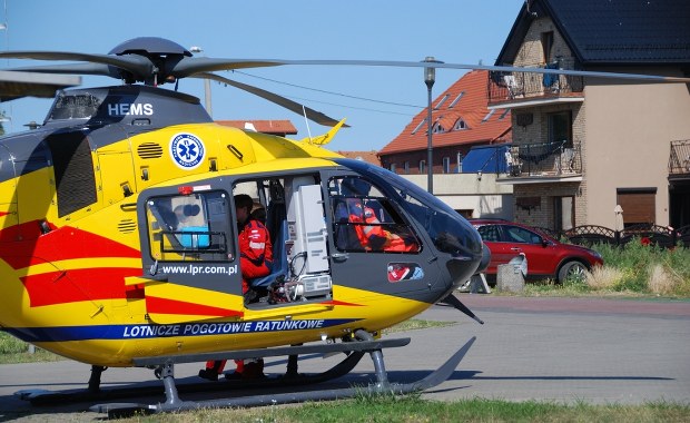 Śmigłowce LPR w akcji po eksplozji w warsztacie