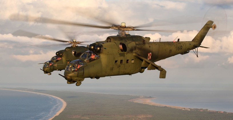 Śmigłowce Mi-24 z 49. Bazy Lotniczej w Pruszczu Gdańskim. Czy doczekają się modernizacji? /Bartek Bera /INTERIA.PL