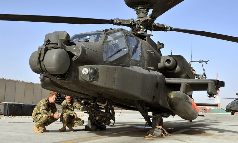 Śmigłowiec Apache 662 Dywizjonu RAF, na którym latał Książę Harry /AFP
