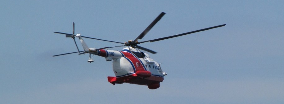 Śmigłowiec Mi-14 podczas ćwiczeń służb ratowniczych w Gdyni /Kuba Kaługa, RMF FM /RMF FM