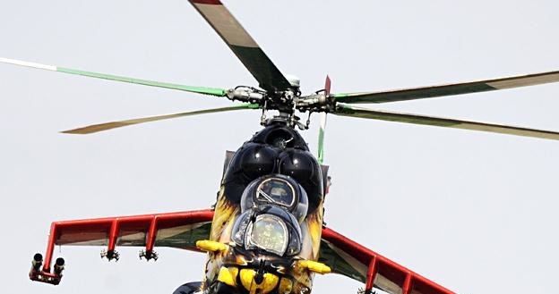 Śmigłowiec Mi-24 w barwach lotnictwa Węgier /AFP