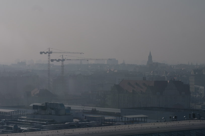 Smog nad dzielnicą Wilda w Poznaniu /Jakub Kaczmarczyk /PAP