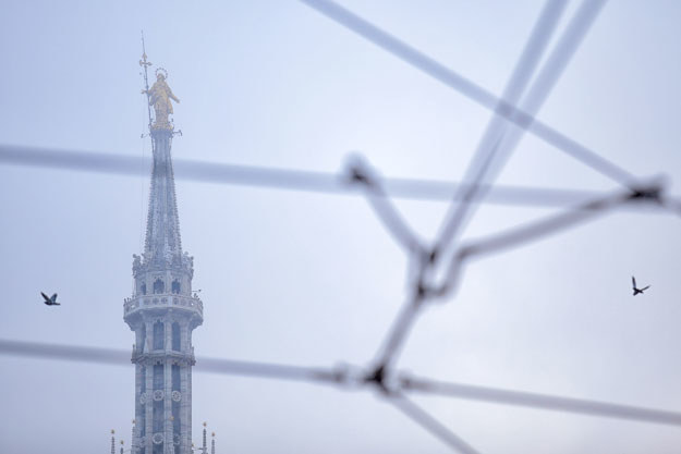 Smog w Mediolanie /AFP