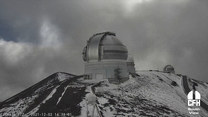 Śnieg na szczycie wulkanu na Hawajach. Niezwykłe nagranie obserwatorium Gemini
