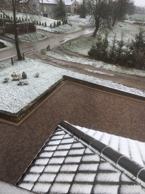 Śnieg spadł też dziś na Kaszubach /Gorąca Linia RMF FM