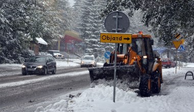 Śnieg spadł w Zakopanem