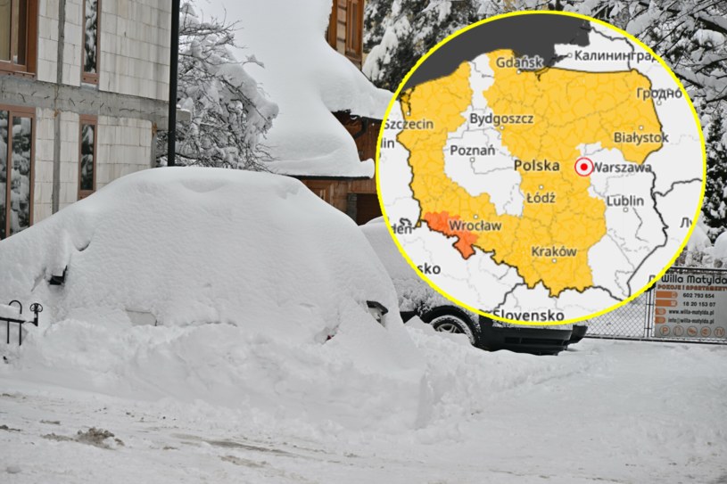 Śnieg, zawieje i oblodzenie. Większość Polski z ostrzeżeniami