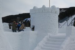 Śnieżne miasteczko w Zakopanem