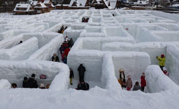 Śnieżny labirynt w Zakopanem [ZDJĘCIA]