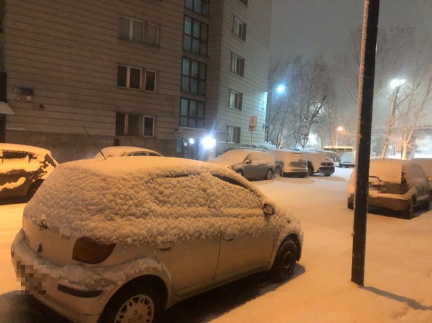 Śnieżyca nawiedziła Warszawę /Michał Dobrołowicz /RMF FM