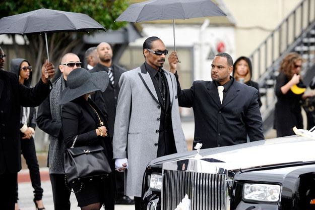Snoop Dogg na pogrzebie Nate Dogga fot. Jerod Harris /Getty Images/Flash Press Media