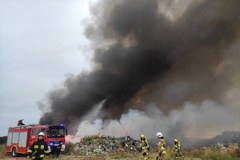 Sobolew: Pożar nielegalnego składowiska odpadów