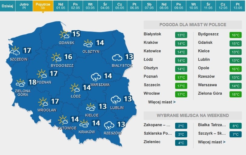 Sobota /INTERIA.PL