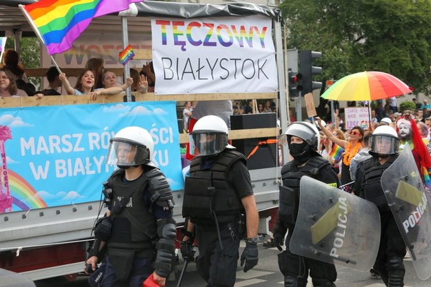 Sobotni Marsz Równości w Białymstoku /Artur Reszko /PAP