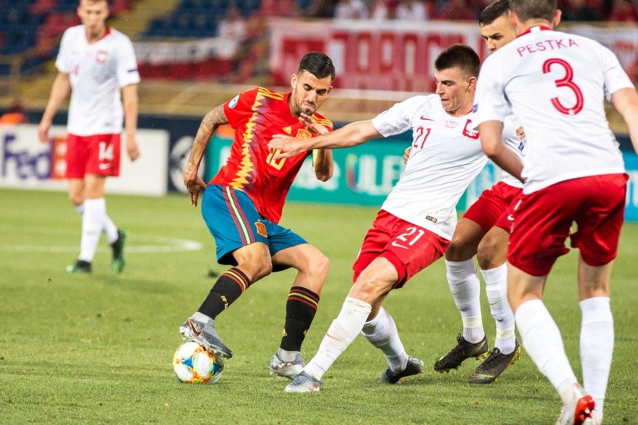 Sobotni mecz Polacy przegrali z Hiszpanami 5:0 /ALFIO GUARISE /PAP/EPA
