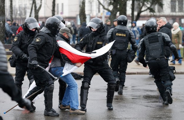 Sobotni protest na Białorusi /TATYANA ZENKOVICH  /PAP/EPA