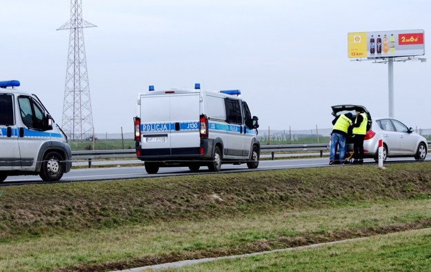 Sobotnie oględziny na autostradzie A4 w okolicach Lewina Brzeskiego /Brzeg24 /PAP