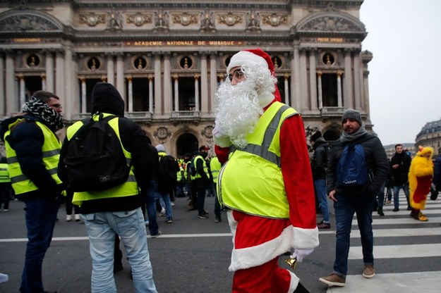 Sobotnie protesty w Paryżu /IAN LANGSDON /PAP/EPA