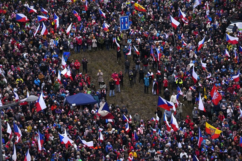 Sobotnie protesty w Pradze Petr David JosekAssociated Press East News