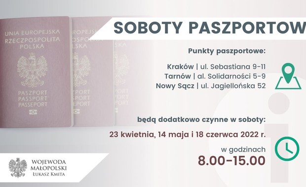 "Soboty paszportowe" w Małopolsce