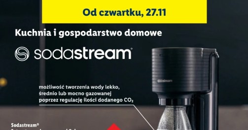 Sodastream w promocji Black Week w Lidlu – dostępny od 27.11 /Lidl /INTERIA.PL