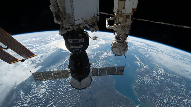 Sojuz MS-22 przycumowany do ISS /NASA /Materiały prasowe