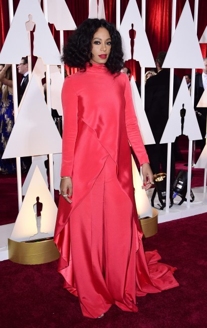 Solange Knowles, amerykańska piosenkarka i modelka na oscarowej Gali 2015 /PAUL BUCK  /PAP/EPA